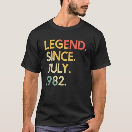 40歳のヴィンテージ伝説1982年7月40日B Tシャツ (正面)
