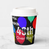 40歳の丘を越える青いカップケーキ風船 紙コップ (左)