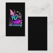 40歳の人魚姫,40歳の誕生日の妻のガールフレンド 名刺 (正面/裏面)