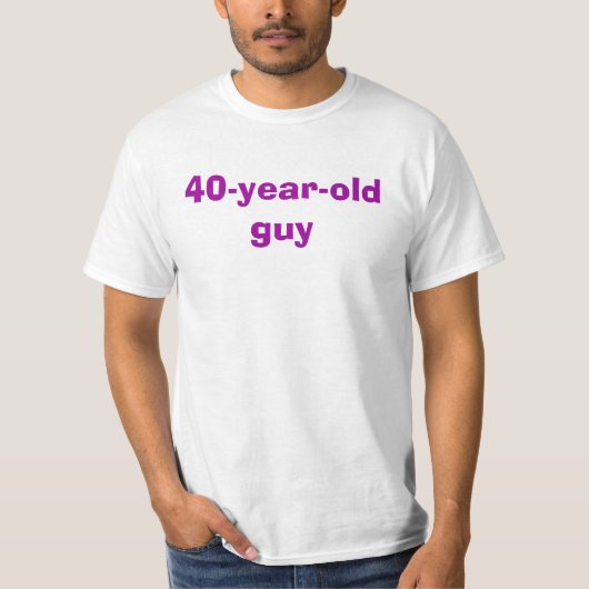 40歳の人 Tシャツ (正面)