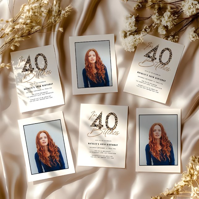 40歳の動物柄おしゃれなスクリプト写真 (クリエイターアップロード済み)