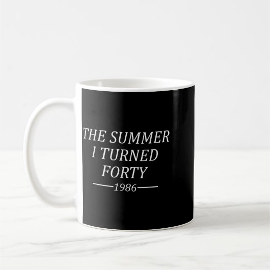 40歳の夏 40歳の誕生日 1986 コーヒーマグカップ (左)
