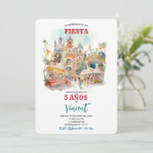 40歳の女性の誕生日パーティーへの招待状です。 招待状 (スタンド正面)