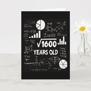40歳の日の数学先生40歳の誕生日プレゼント カード
