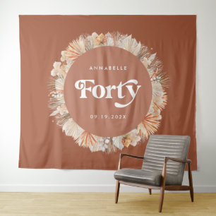 40歳の植物性のパンパスグラステラコッタ タペストリー