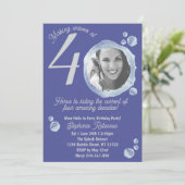 40歳の水風船の誕生日パーティー招待状 招待状 (スタンド正面)