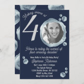 40歳の水風船の誕生日パーティー招待状 招待状 (正面/裏面)