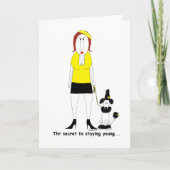 40歳の皮肉なクラビーおもしろい誕生日 カード (正面)