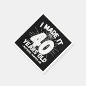 40歳の皮肉ミームおもしろい40歳の誕生日 スタンダードカクテルナプキン (角)