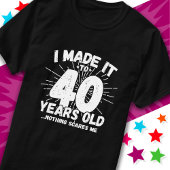 40歳の皮肉ミームおもしろい40歳の誕生日 Tシャツ