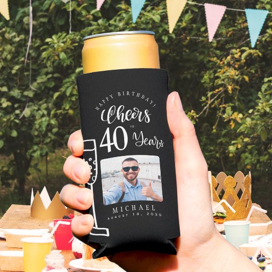 40歳の節目の誕生日を祝って スリム缶クーラー