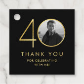 40歳の誕生日ありがとう フェイバータグ (正面)