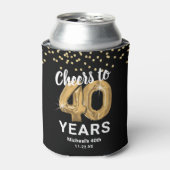 40歳の誕生日おめでとうございます 缶クーラー (缶正面)