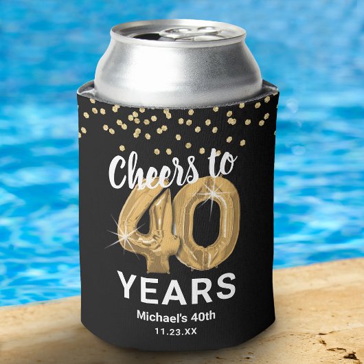 40歳の誕生日おめでとうございます 缶クーラー