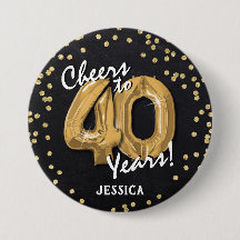 40歳の誕生日おめでとうゴールド