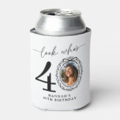 40歳の誕生日おめでとうフォトギフト 缶クーラー (缶正面)
