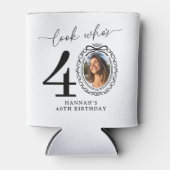 40歳の誕生日おめでとうフォトギフト 缶クーラー (正面)