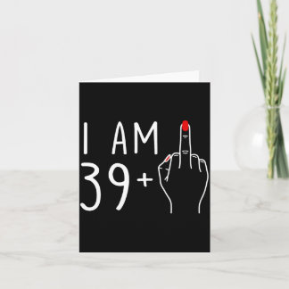 40歳の誕生日おめでとう39+1中指 カード
