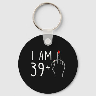 40歳の誕生日おめでとう39+1中指 キーホルダー