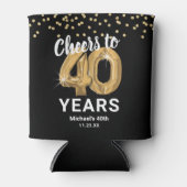 40歳の誕生日おめでとう40年 缶クーラー (正面)