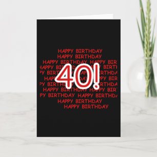 40歳の誕生日おめでとう カード