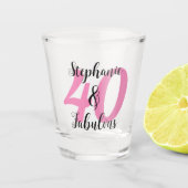 40歳の誕生日おめでとう ショットグラス (正面)