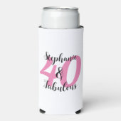 40歳の誕生日おめでとう スリム缶クーラー (Seltzer正面)