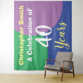 40歳の誕生日おめでとう タペストリー (インサイチュ)