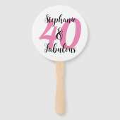 40歳の誕生日おめでとう ハンドファン (正面)