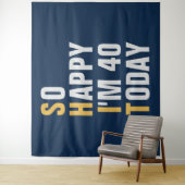 40歳の誕生日おめでとう バックドロップ バナー タペストリー (インサイチュ)
