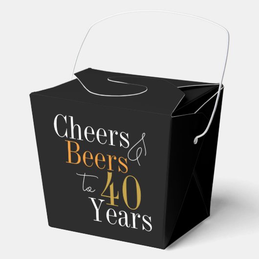 40歳の誕生日おめでとう バーと乾杯 フェイバーボックス (正面)