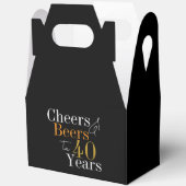 40歳の誕生日おめでとう ビールで乾杯 フェイバーボックス (見開き)