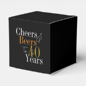 40歳の誕生日おめでとう ビールで乾杯 フェイバーボックス (裏面サイド)