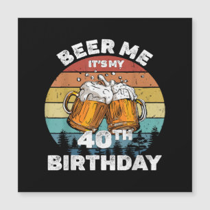 40歳の誕生日おめでとう ビール飲ませて