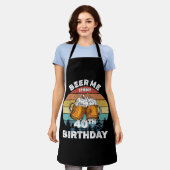 40歳の誕生日おめでとう ビール飲ませて エプロン (着用した状態)