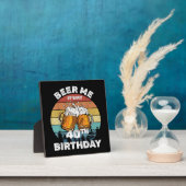 40歳の誕生日おめでとう ビール！ フォトプラーク (インサイチュ)