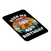 40歳の誕生日おめでとう ビール! マグネット (右側)