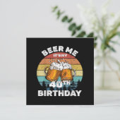 40歳の誕生日おめでとう ビール! 招待状 (スタンド正面)