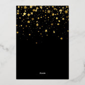 40歳の誕生日おめでとう 写真のモンテージだよ 箔招待状 (裏面)