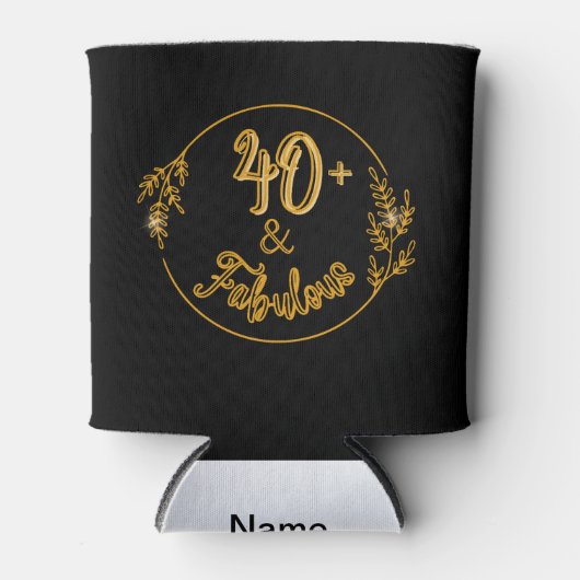 40歳の誕生日おめでとう！ 缶クーラー (正面)
