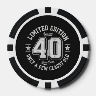 40歳の誕生日おめでとう 限定版 ポーカーチップ