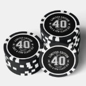 40歳の誕生日おめでとう 限定版 ポーカーチップ (積み重ね)