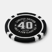 40歳の誕生日おめでとう 限定版 ポーカーチップ (シングル)
