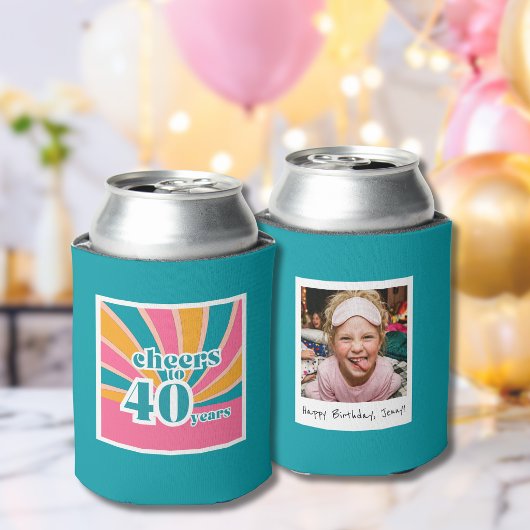 40歳の誕生日おめでとう 40年の軌跡 缶クーラー