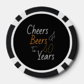 40歳の誕生日おめでとう Cheers and Beers ポーカーチップ (裏面)