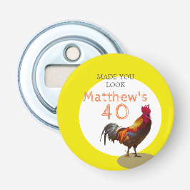 40歳の誕生日おもしろい鶏の雄 栓抜き