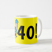 40歳の誕生日おもしろ年齢ジョーク コーヒーマグカップ (正面右)