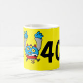 40歳の誕生日おもしろ年齢ジョーク コーヒーマグカップ (中央)