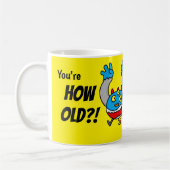 40歳の誕生日おもしろ年齢ジョーク コーヒーマグカップ (左)