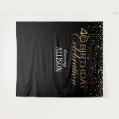 40歳の誕生日お祝いの写真 タペストリー (正面(横))